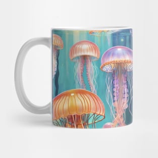 Jellyfish Serenade: Inspired Aquatic Illustration Mug